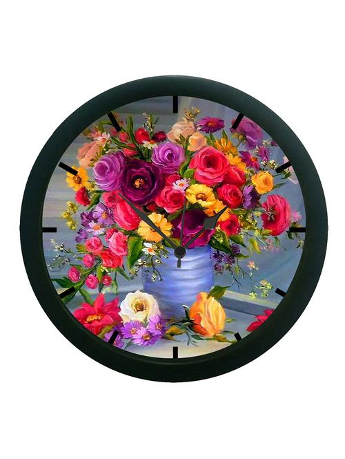 mesleep flower pot wall clock (with glass) - 12860808 - Very Small Image - 1