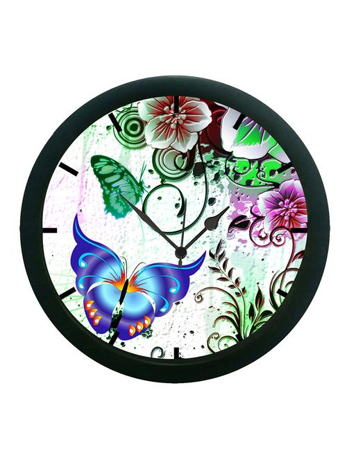 mesleep abstract butterfly wall clock (with glass) - 12860841 - Very Small Image - 1