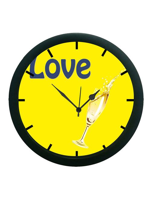 mesleep yellow love wall clock (with glass) - 12860862 - Very Small Image - 1
