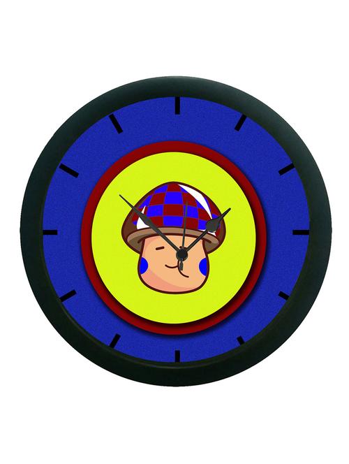 mesleep blue yellow wall clock (with glass) - 12860887 - Very Small Image - 1