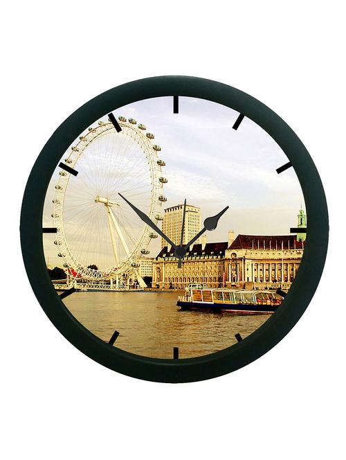 mesleep beige wheel city wall clock (with glass) - 12860983 - Very Small Image - 1
