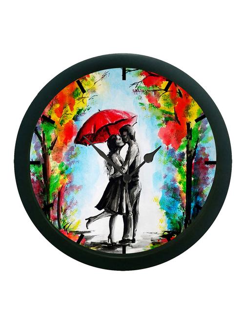mesleep couple hug wall clock (with glass) - 12861041 - Very Small Image - 1