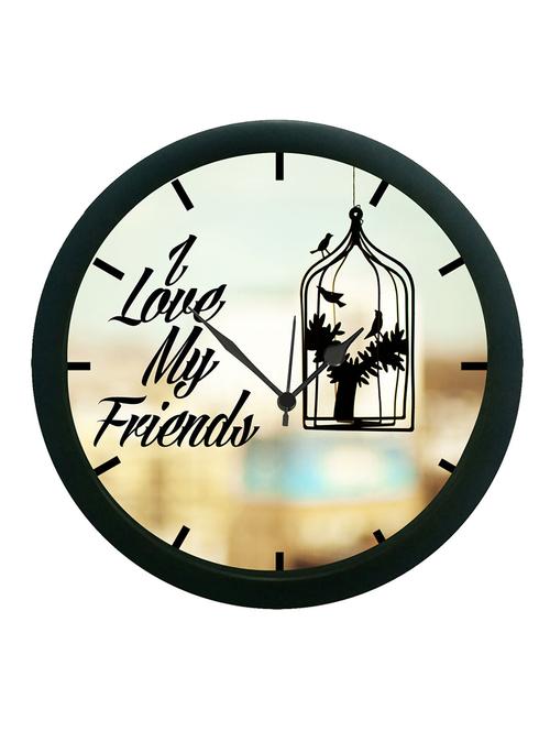 mesleep love my friends wall clock (with glass) - 12861056 - Very Small Image - 1