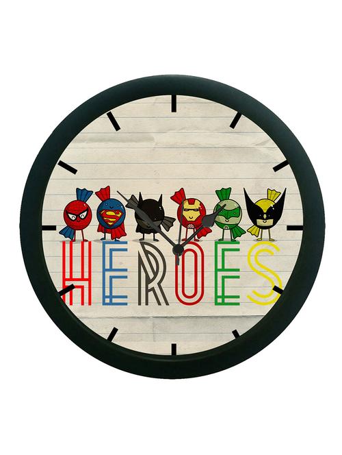 mesleep heroes 3d wall clock (with glass) - 12861126 - Very Small Image - 1