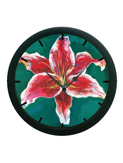 mesleep red tulip wall clock (with glass) - 12861175 - Very Small Image - 1