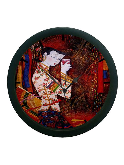 mesleep cheers lady wall clock (with glass) - 12861197 - Very Small Image - 1