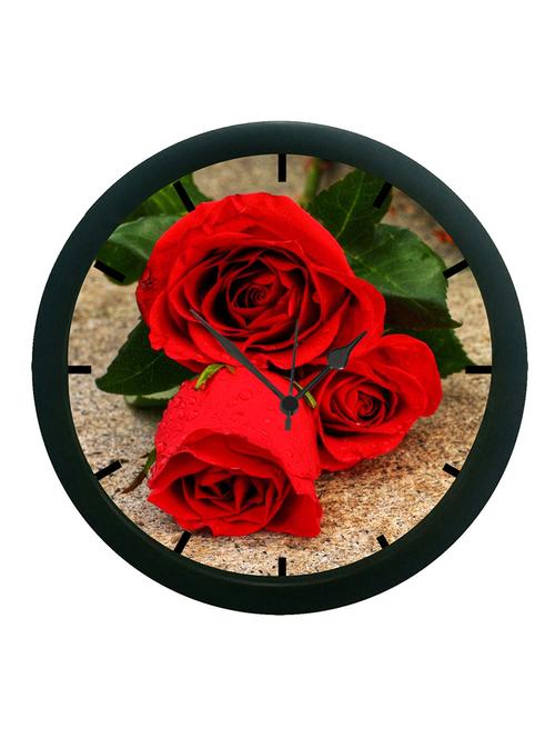 mesleep rose 3d wall clock (with glass) - 12861335 - Very Small Image - 1