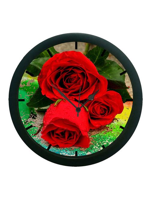 mesleep rose 3d wall clock (with glass) - 12861369 - Very Small Image - 1