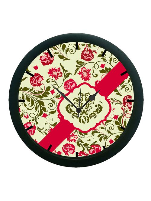 mesleep abstract digitally printed wall clock (with glass) - 12861402 - Very Small Image - 1