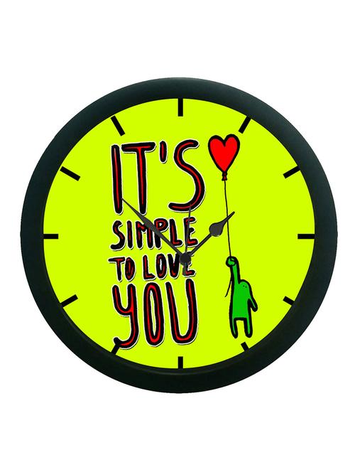 mesleep it's simple to love you 3d wall clock (with glass) - 12861600 - Very Small Image - 1