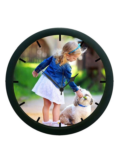 mesleep girl wall clock (with glass) - 12862151 - Very Small Image - 1