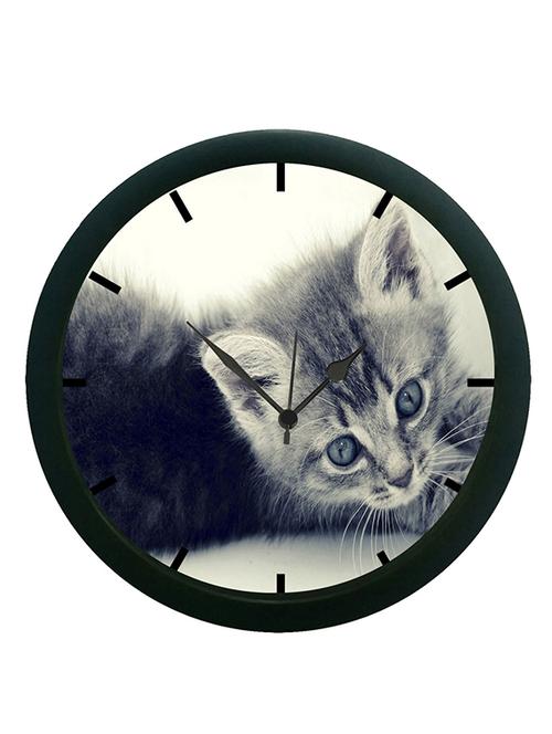 mesleep cat wall clock (with glass) - 12862354 - Very Small Image - 1