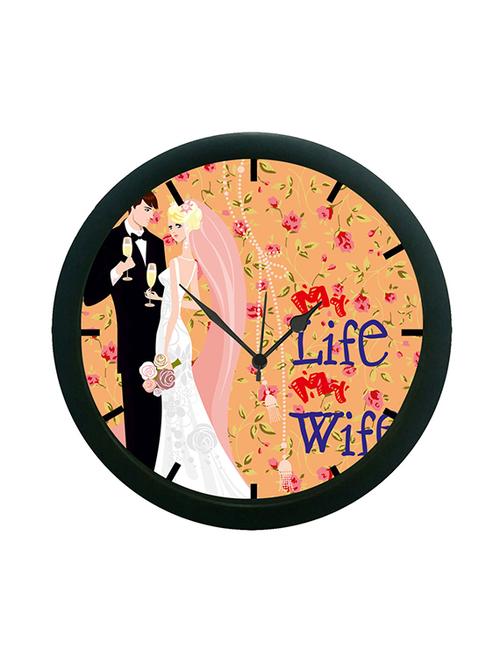 mesleep my life my wife wall clock (with glass) - 12862693 - Very Small Image - 1