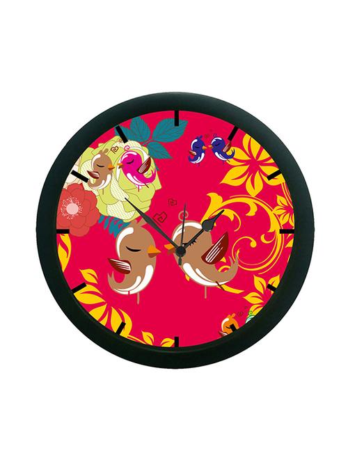 mesleep love birds wall clock (with glass) - 12862713 - Very Small Image - 1