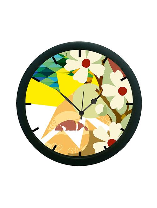 mesleep floral wall clock (with glass) - 12862722 - Very Small Image - 1