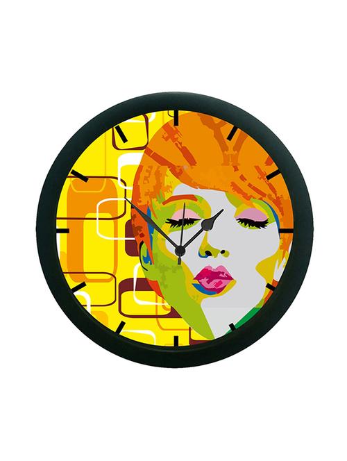 mesleep girl face wall clock (with glass) - 12862727 - Very Small Image - 1