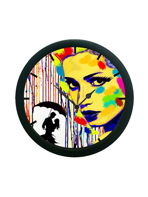mesleep abstract face wall clock (with glass) - 12862740 - Very Small Image - 1