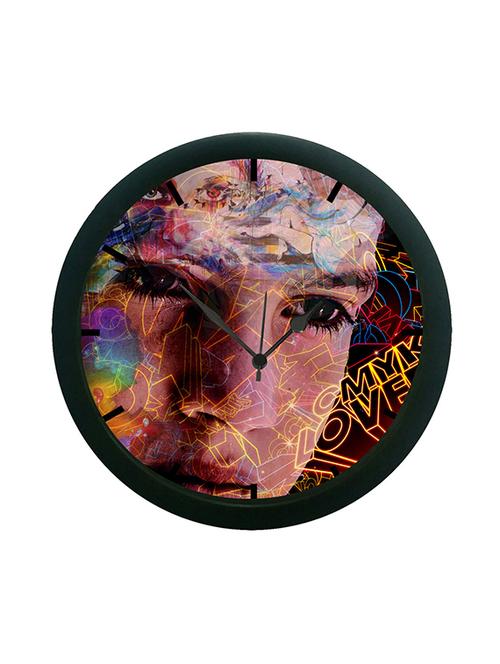 mesleep abstract face wall clock (with glass) - 12862764 - Very Small Image - 1
