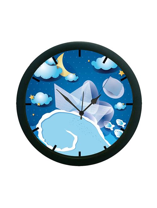 mesleep blue wall clock (with glass) - 12862791 - Very Small Image - 1