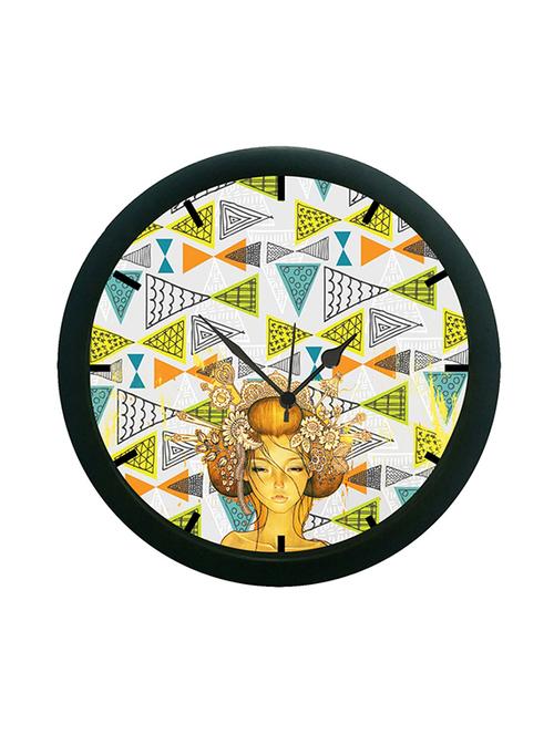 mesleep abstract face wall clock (with glass) - 12863553 - Very Small Image - 1