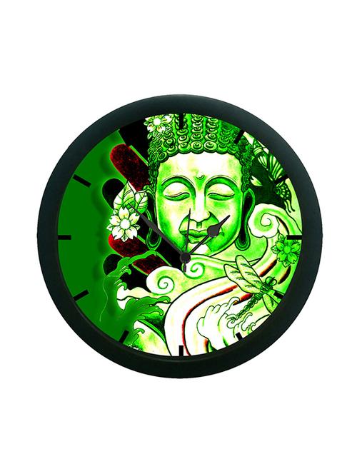 mesleep green buddha wall clock (with glass) - 12863593 - Very Small Image - 1