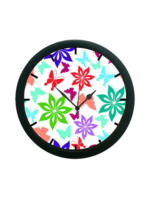 mesleep floral wall clock (with glass) - 12863788 - Very Small Image - 1