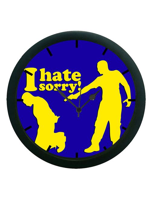 mesleep i hate sorry wall clock (with glass) - 12864007 - Very Small Image - 1