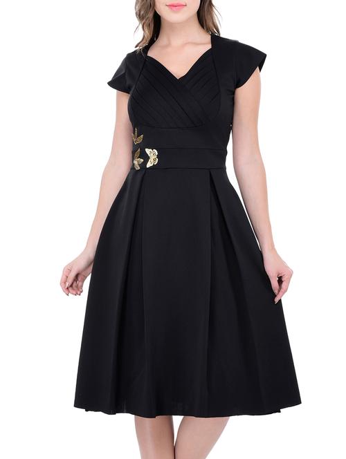 black polyester dress - 12865948 - Very Small Image - 1