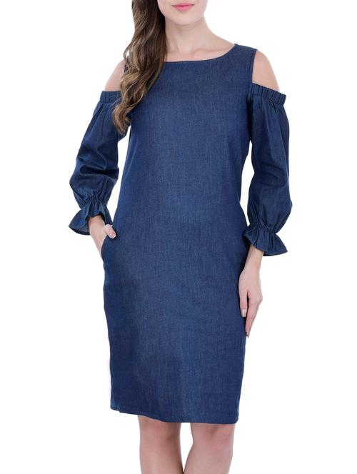 blue denim dress - 12865978 - Very Small Image - 1