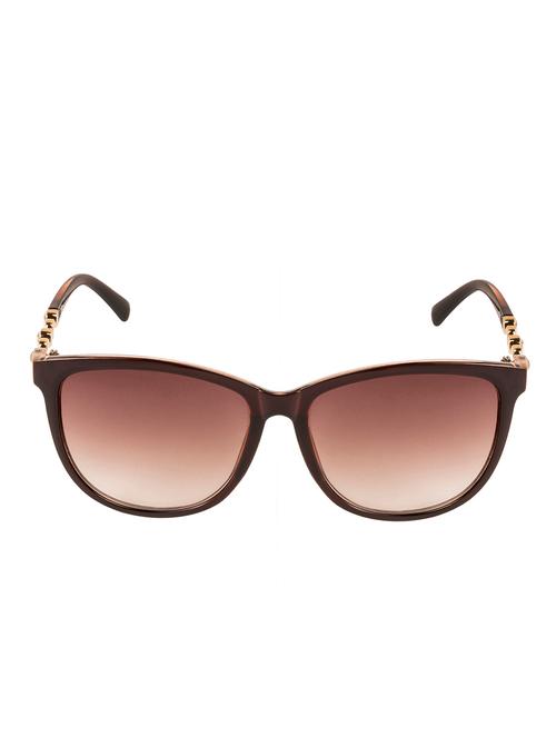 american diamonds studded brown wayfarer women sunglasses - 12866370 - Very Small Image - 1