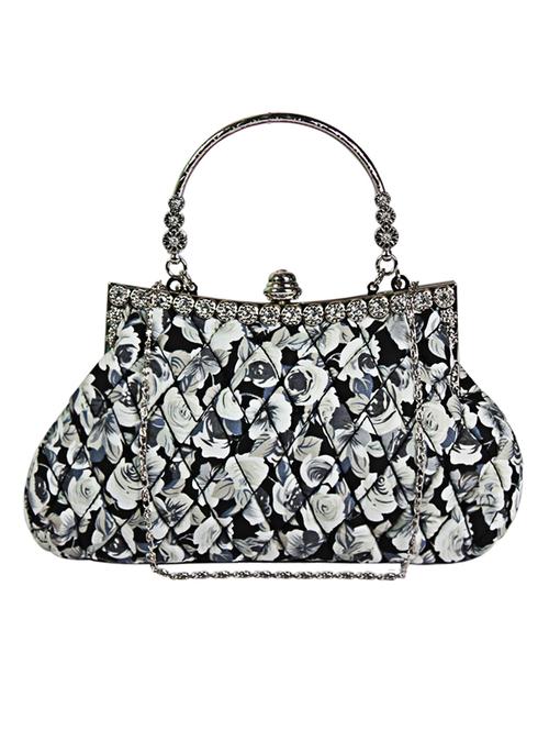 black cotton clutch - 12866389 - Very Small Image - 1