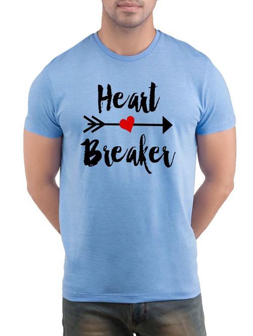 blue cotton printed t-shirt - 12868611 - Very Small Image - 1
