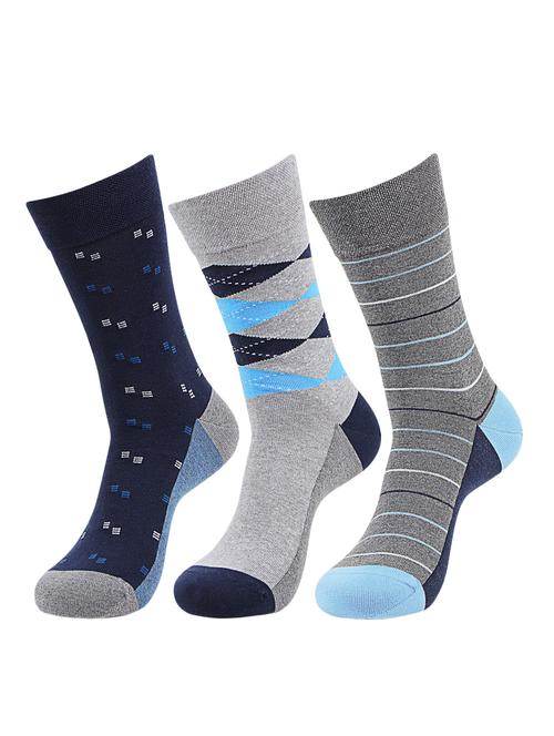 multi colored set of 3 cotton sock - 12877501 - Very Small Image - 1