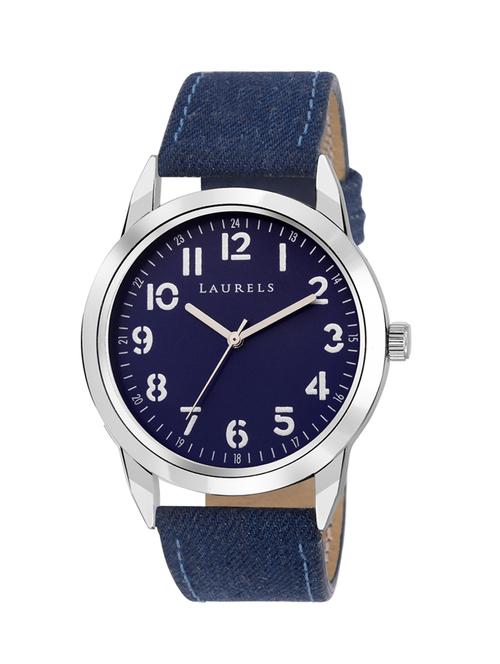laurels blue dail denim analog men's watch (lo-dnm-030307) - 12877958 - Very Small Image - 1