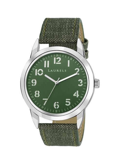 laurels green dail denim analog men's watch ( lo-dnm-040407) - 12877959 - Very Small Image - 1