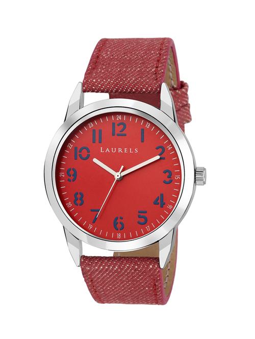 laurels red dail denim analog men's watch (lo-dnm- 101007) - 12877961 - Very Small Image - 1