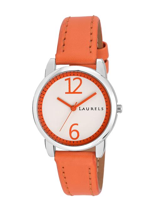 laurels february orange dail analog women's watch (lo-feb-411) - 12878572 - Very Small Image - 1