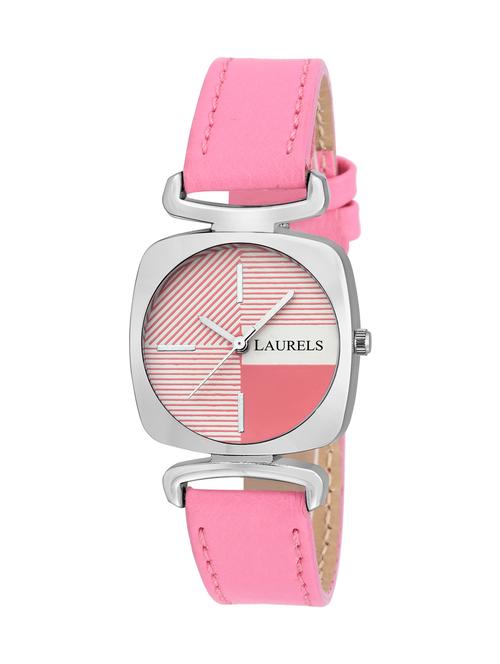 laurels oval ii analog pink dail women's watch ( lo-ovl-ii-121207 ) - 12878576 - Very Small Image - 1