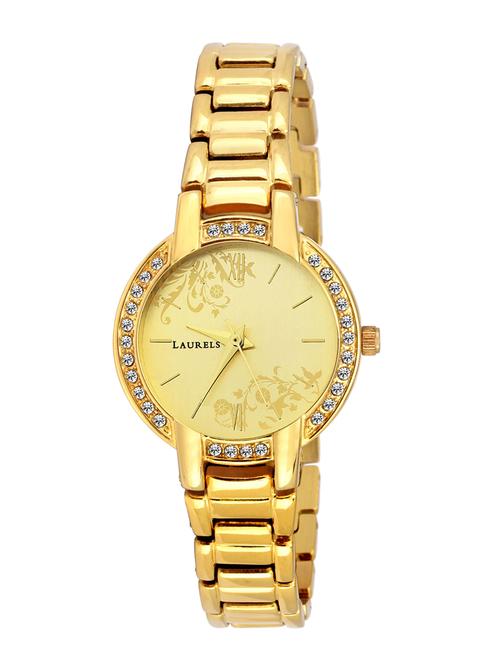 laurels mystic gold dial women's watch - ll-mst-102 - 12878658 - Very Small Image - 1