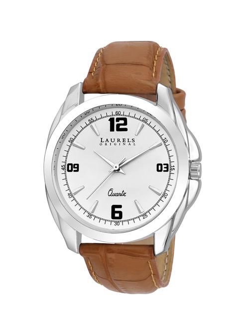 laurels diplomat analog white dial men's watch - lo-dip-301 - 12878669 - Very Small Image - 1