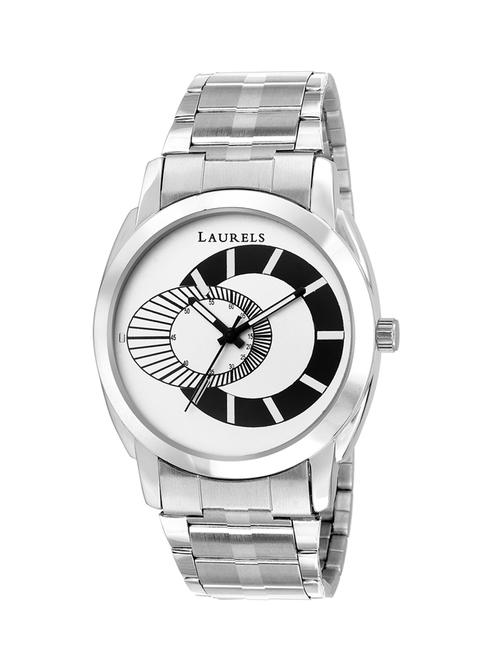 laurels polo 7 analog silver matt dial men's watch - lo-polo-701 - 12878687 - Very Small Image - 1