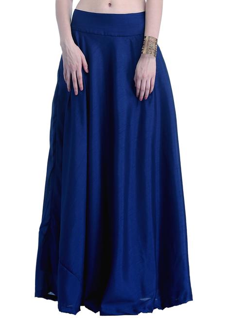 blue pure silk skirt - 12879936 - Very Small Image - 1
