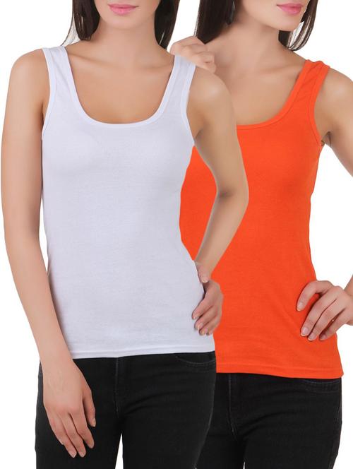 set of 2 multicolored cotton tank tee - 12880437 - Very Small Image - 1