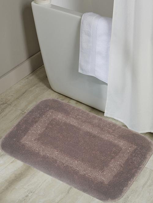 bianca classic bath mat 100% cotton with rubber backing - 12882315 - Very Small Image - 1