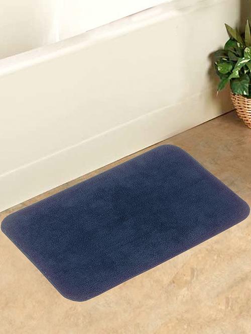 bianca 100% cotton bath mat with anti skid & rubber backing. - 12882324 - Very Small Image - 1