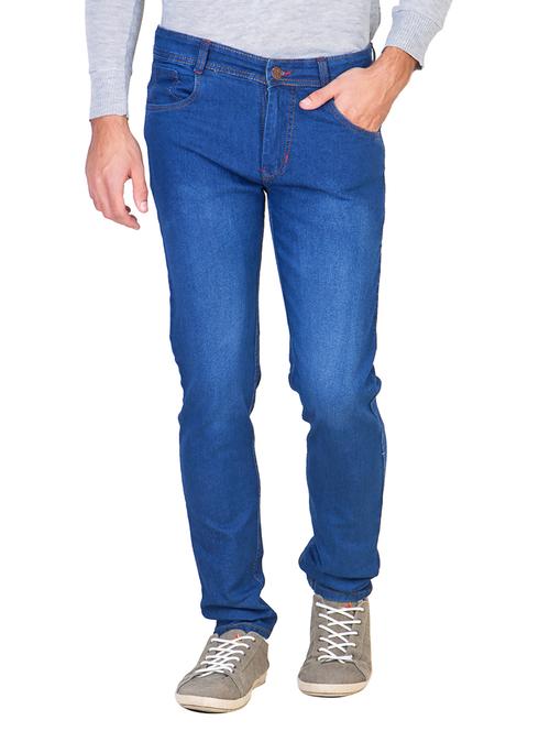 blue cotton regular jean - 12882331 - Very Small Image - 1