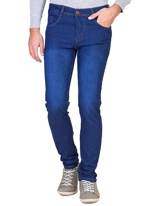 dark blue cotton regular jean - 12882332 - Very Small Image - 1