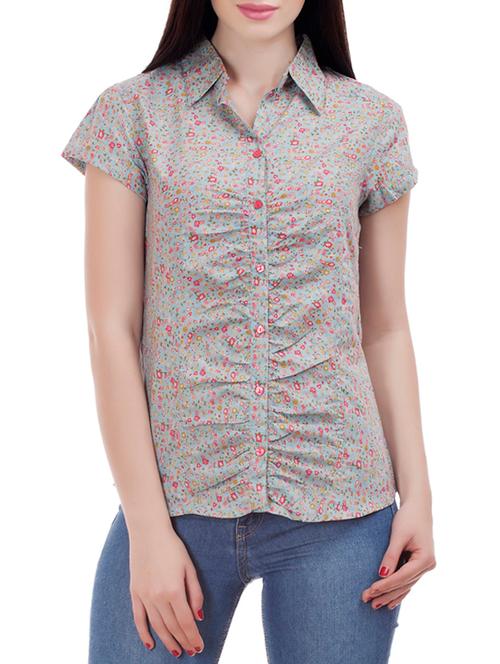 multi colored cotton regular shirt - 12883453 - Very Small Image - 1