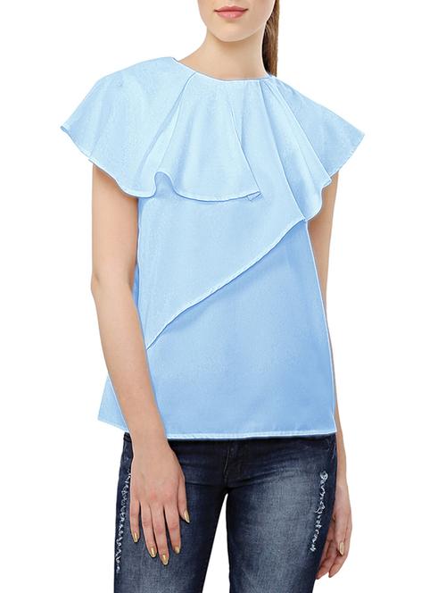 layered ruffle detail top - 12884806 - Very Small Image - 1