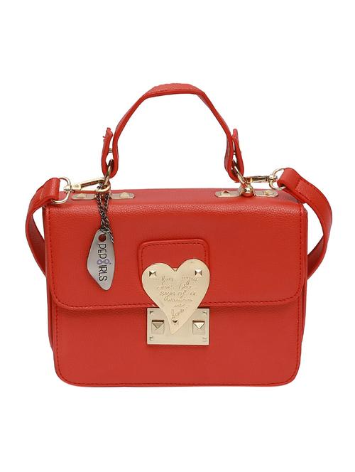 red leatherette handbag - 12885270 - Very Small Image - 1